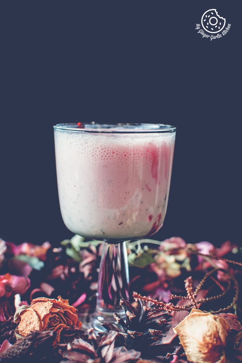 Rose lassi recipe  Queen of all lassi - Raks Kitchen