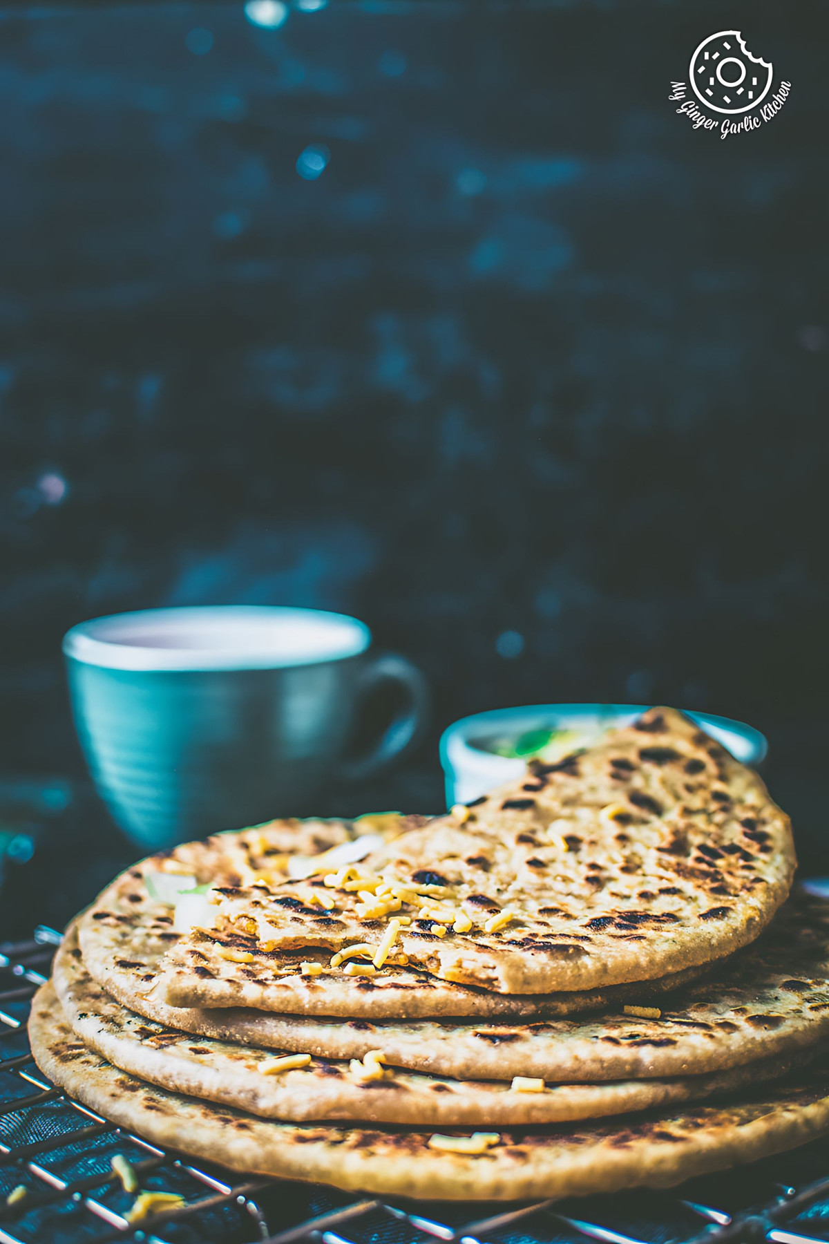 Sev Stuffed Paratha Recipe - How To Make Bhujia Paratha