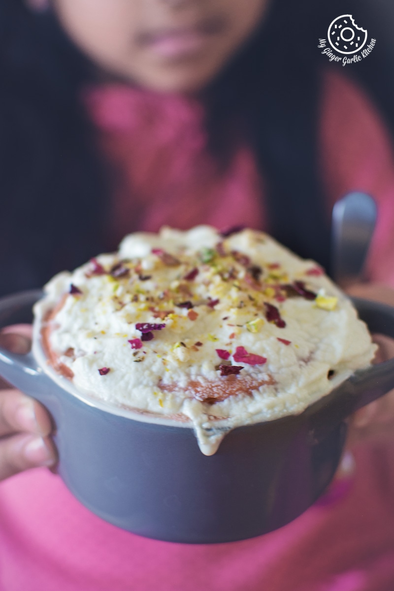 Eggless Gulkand Mug Cake in 2 Minutes | Rose Mug Cake Recipe Video | mygingergarlickitchen.com/ @anupama_dreams
