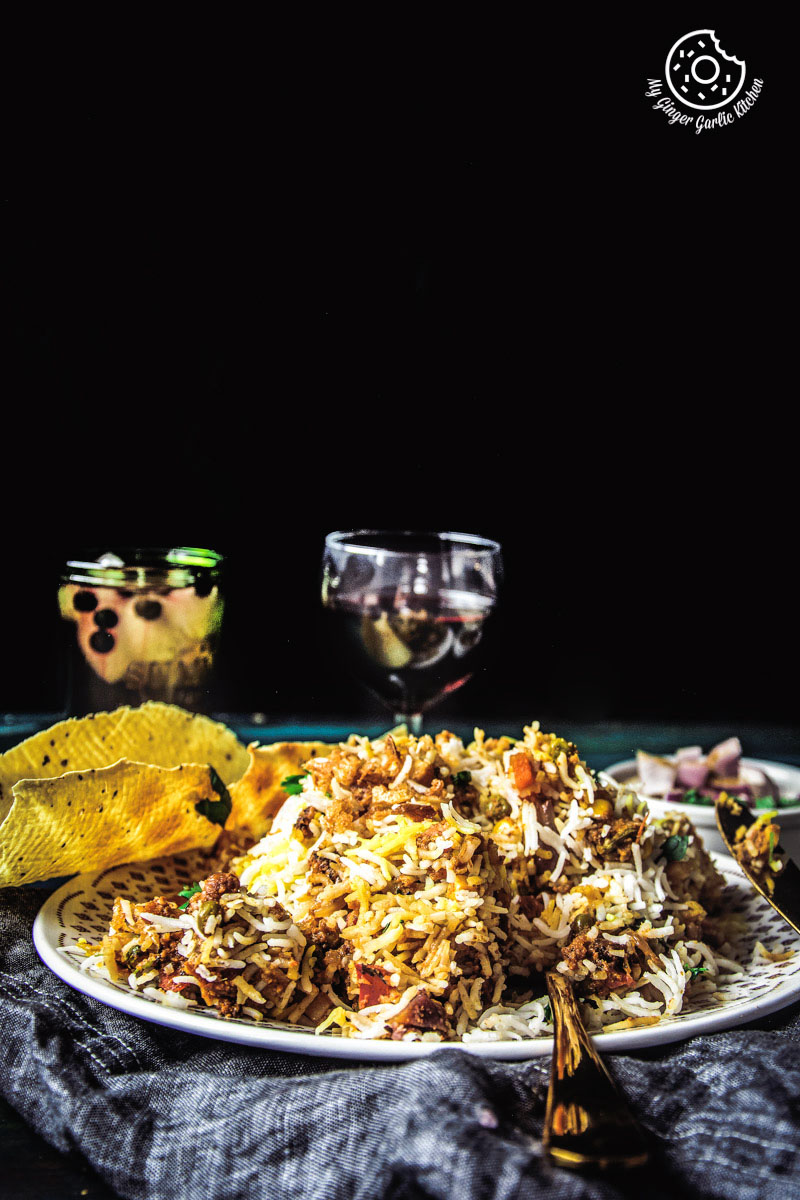 Veg Biryani Recipe | Restaurant Style Hyderabadi Veg Dum Biryani Recipe | mygingergarlickitchen.com/ @anupama_dreams