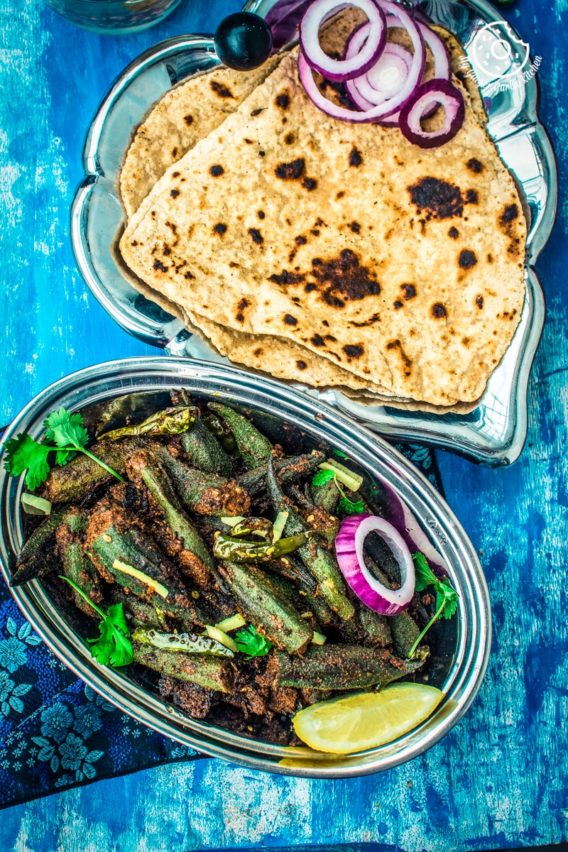 Bharwa Bhindi Recipe + Video | Stuffed Bhindi (Spicy Stuffed Okra) | My ...