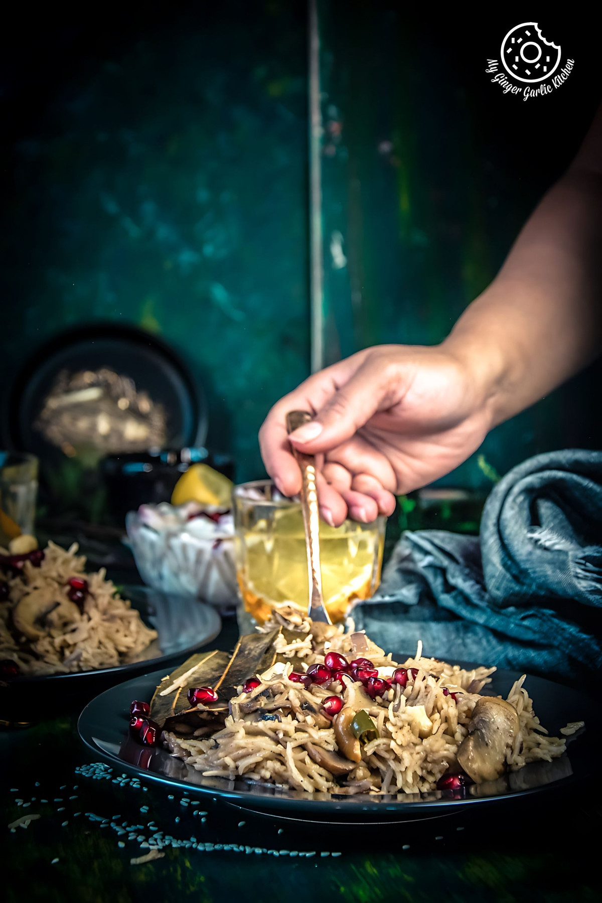 Mushroom Pulao Recipe (Pressure Cooker - Instant Pot)