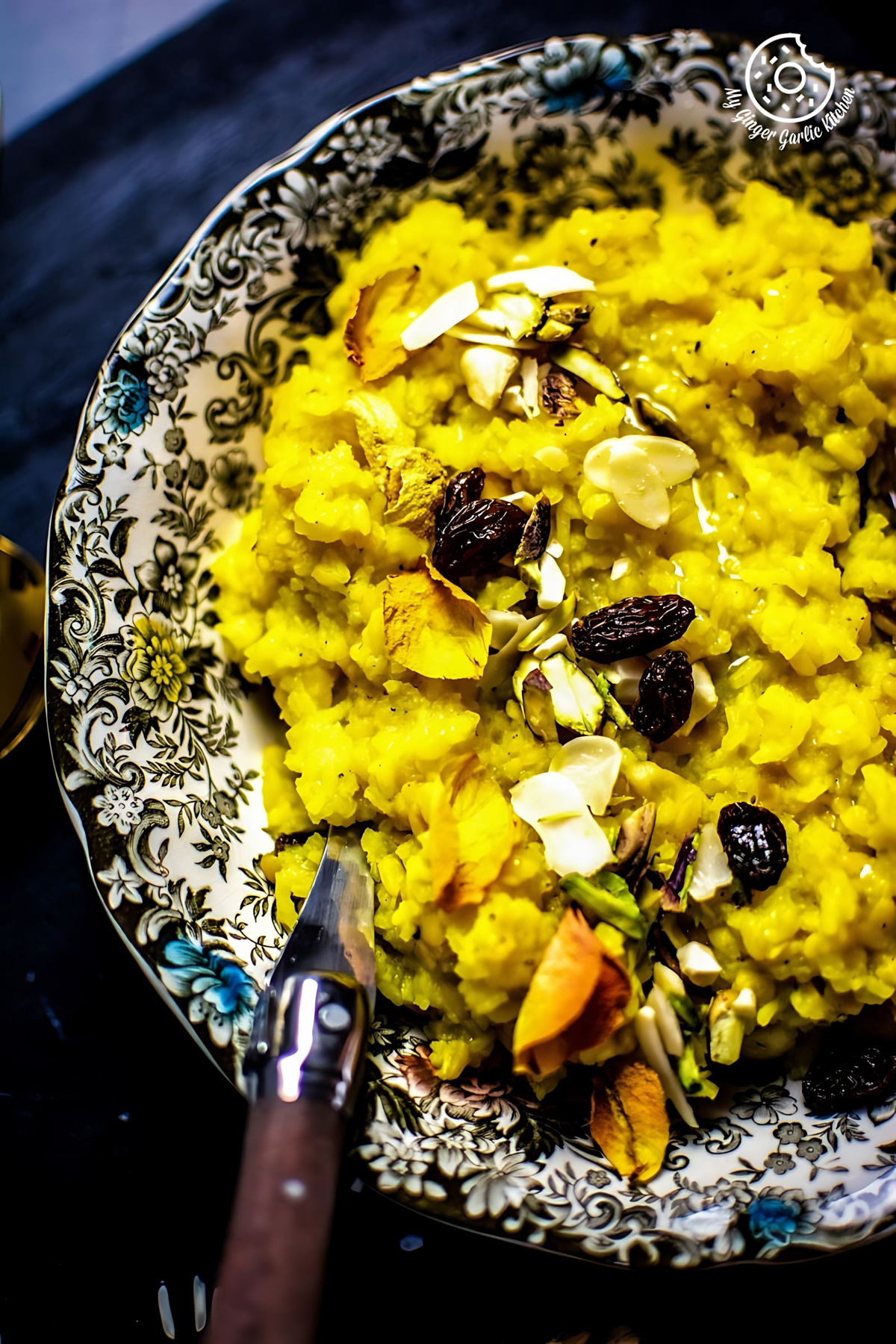 Paush Khichda - Sweet Khichdi (Pan, Cooker, Instant Pot)