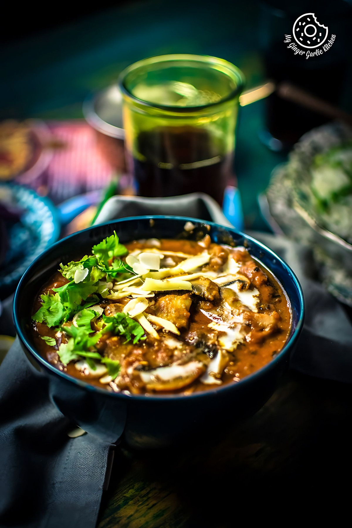 Mushroom Masala Curry (Instant Pot + Cooker + Pan)