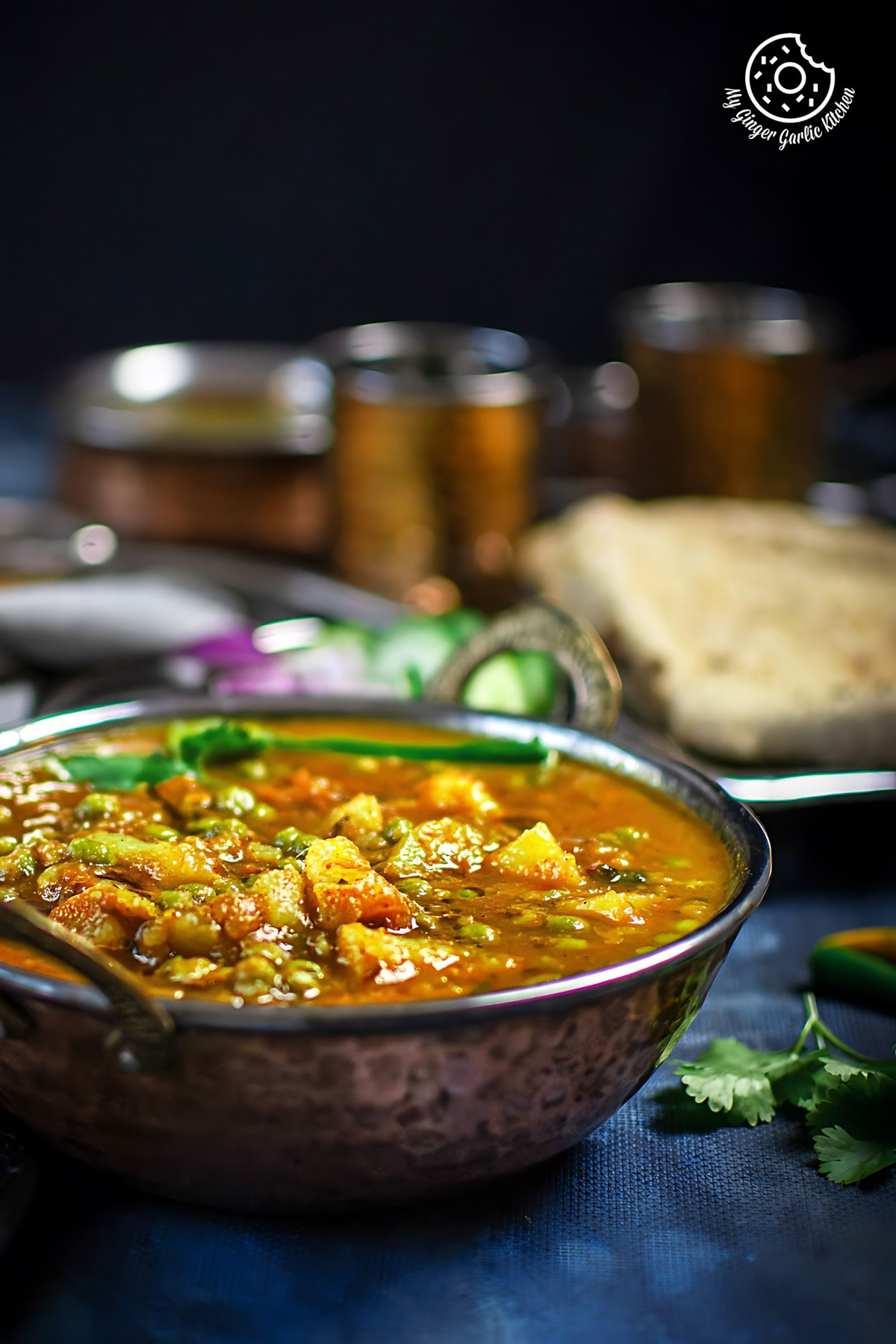 Instant Pot Aloo Matar - Potato Peas Curry