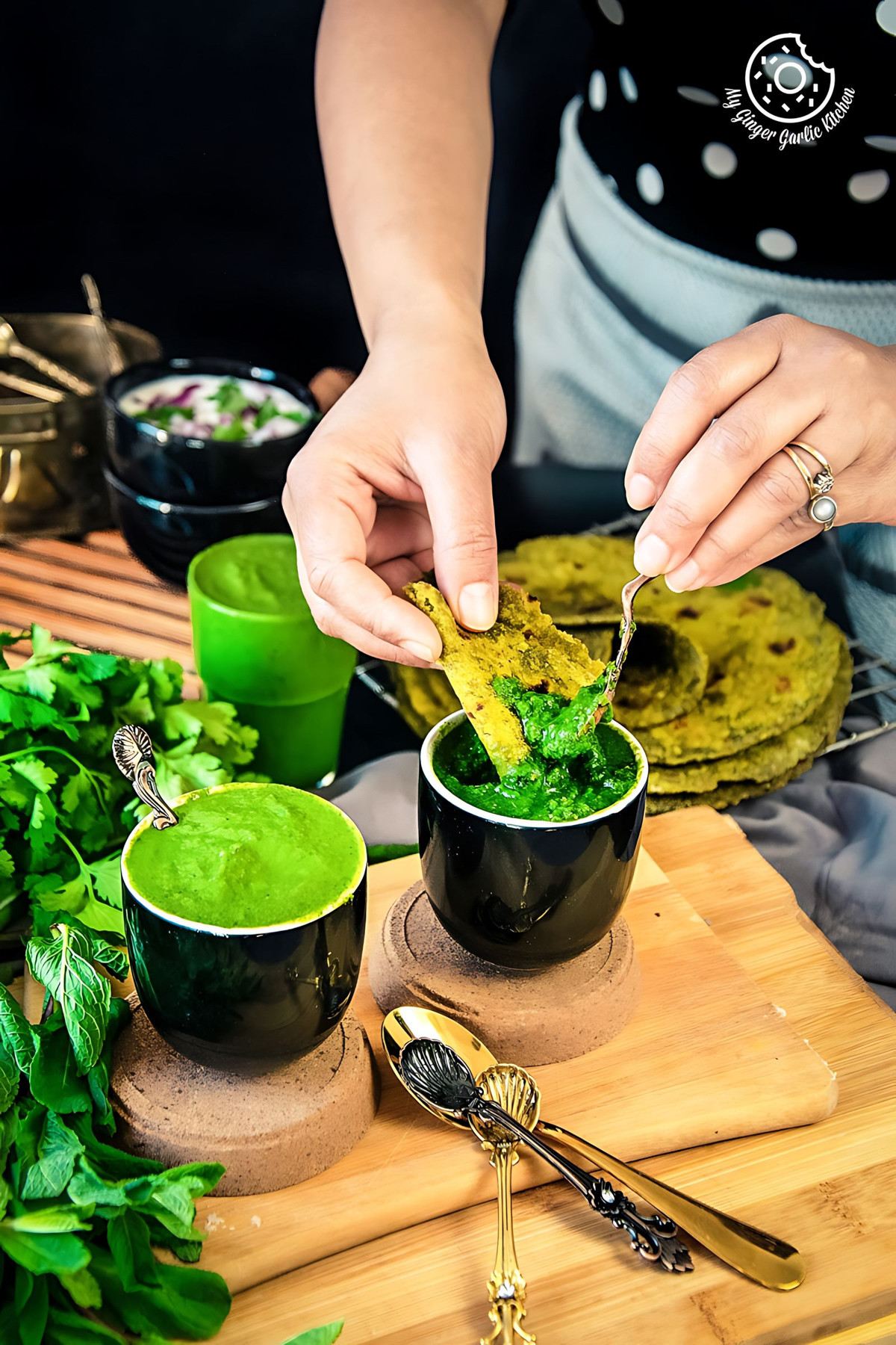 Image of Mint Coriander Chutney - 2 Ways