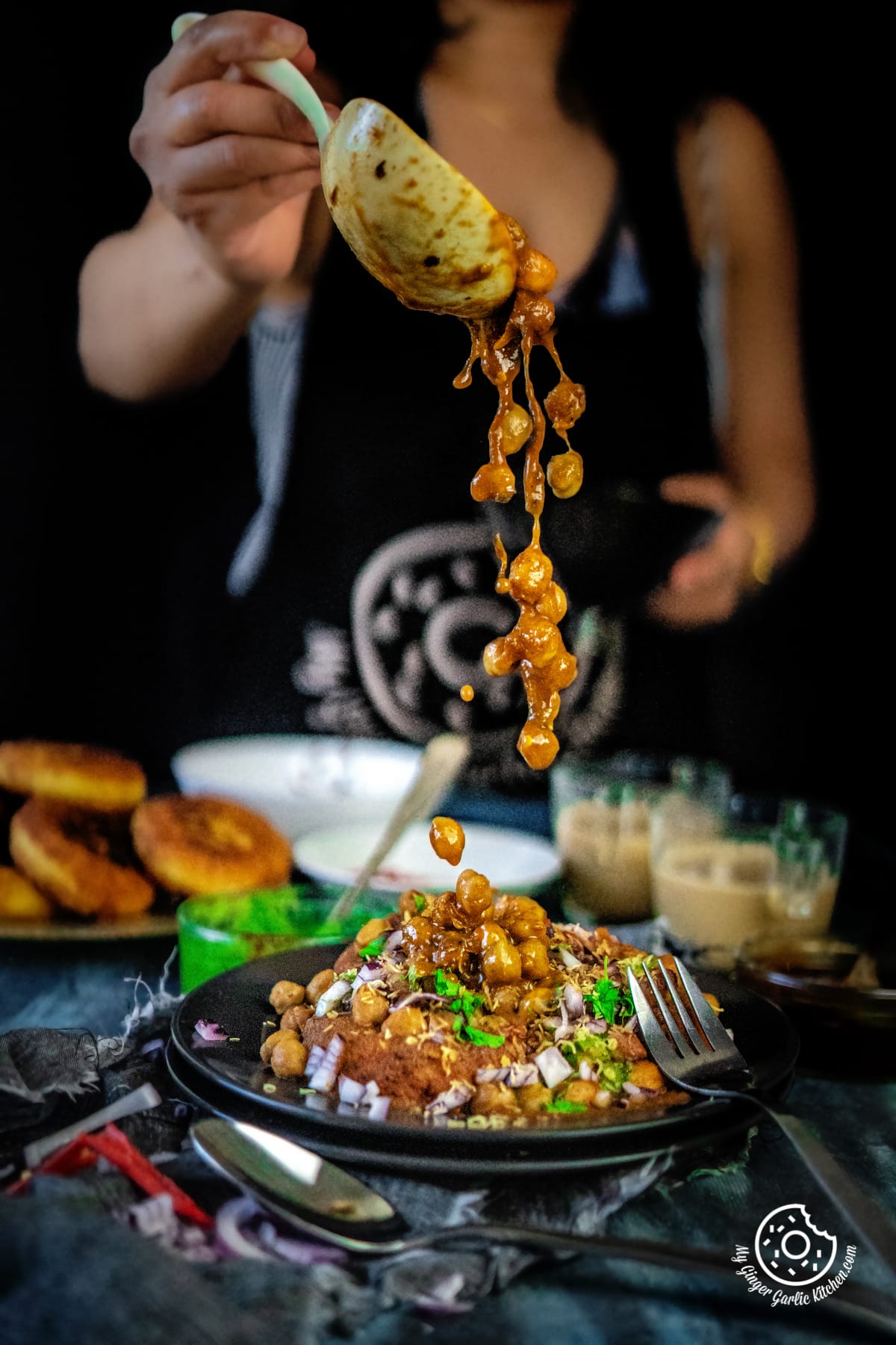 Image of Chole Aloo Tikki Chaat