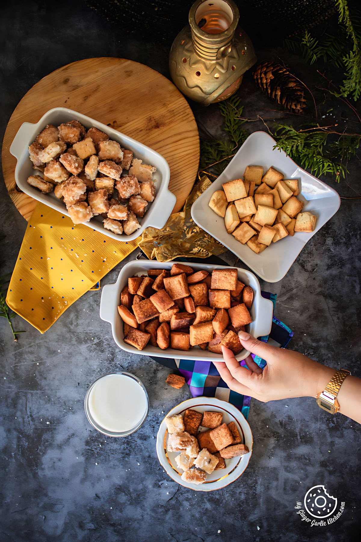 Shakkarpara + Shankarpali (Fried, Air Fryer, and Baked Recipe)