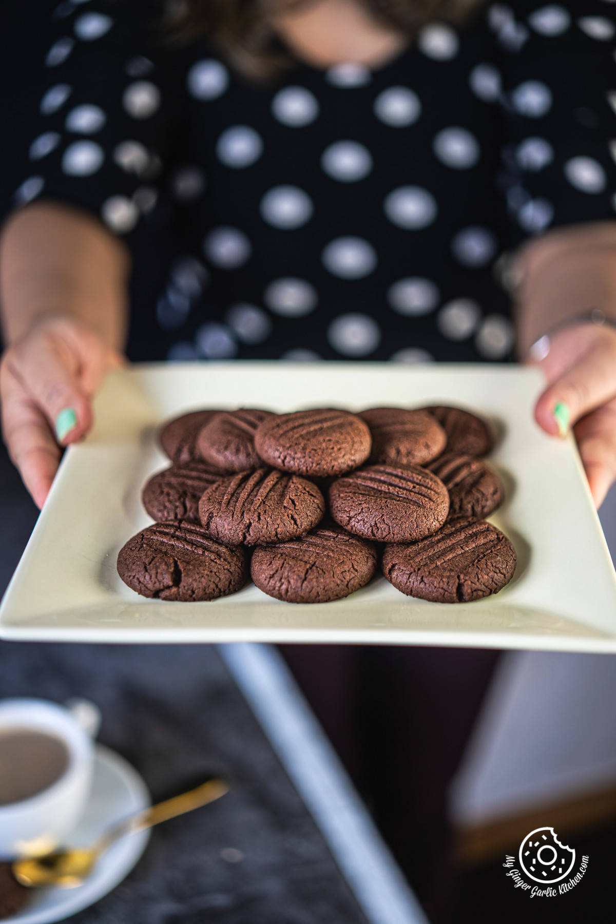 Image of  3-Ingredient Eggless Nutella Cookies