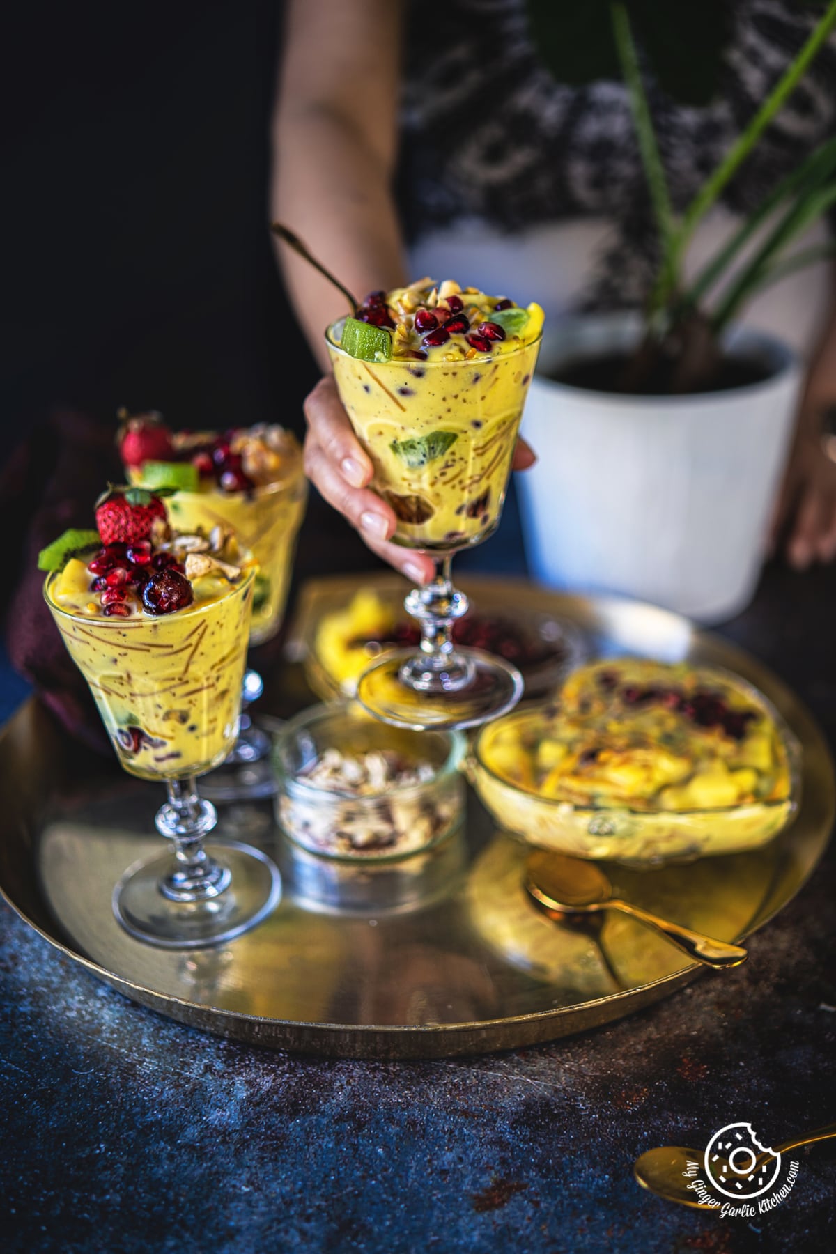 Image of Vermicelli Fruit Custard - Semiya Custard