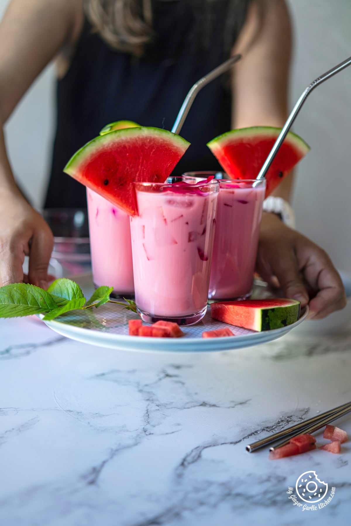 Mohabbat Ka Sharbat - Watermelon Rose Drink