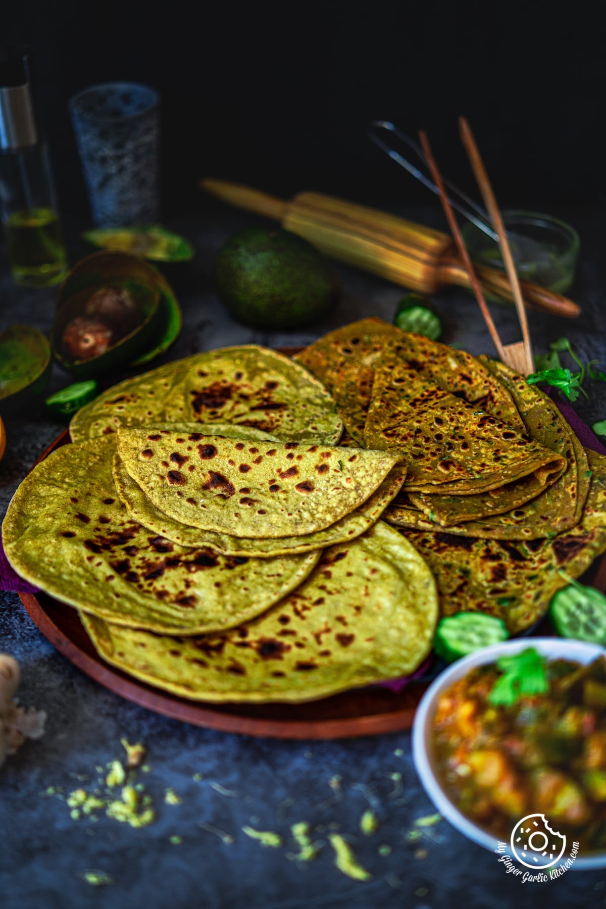 Image of Avocado Paratha Avocado Roti