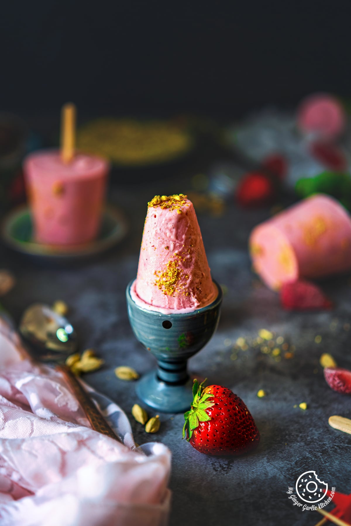 Strawberry Kulfi