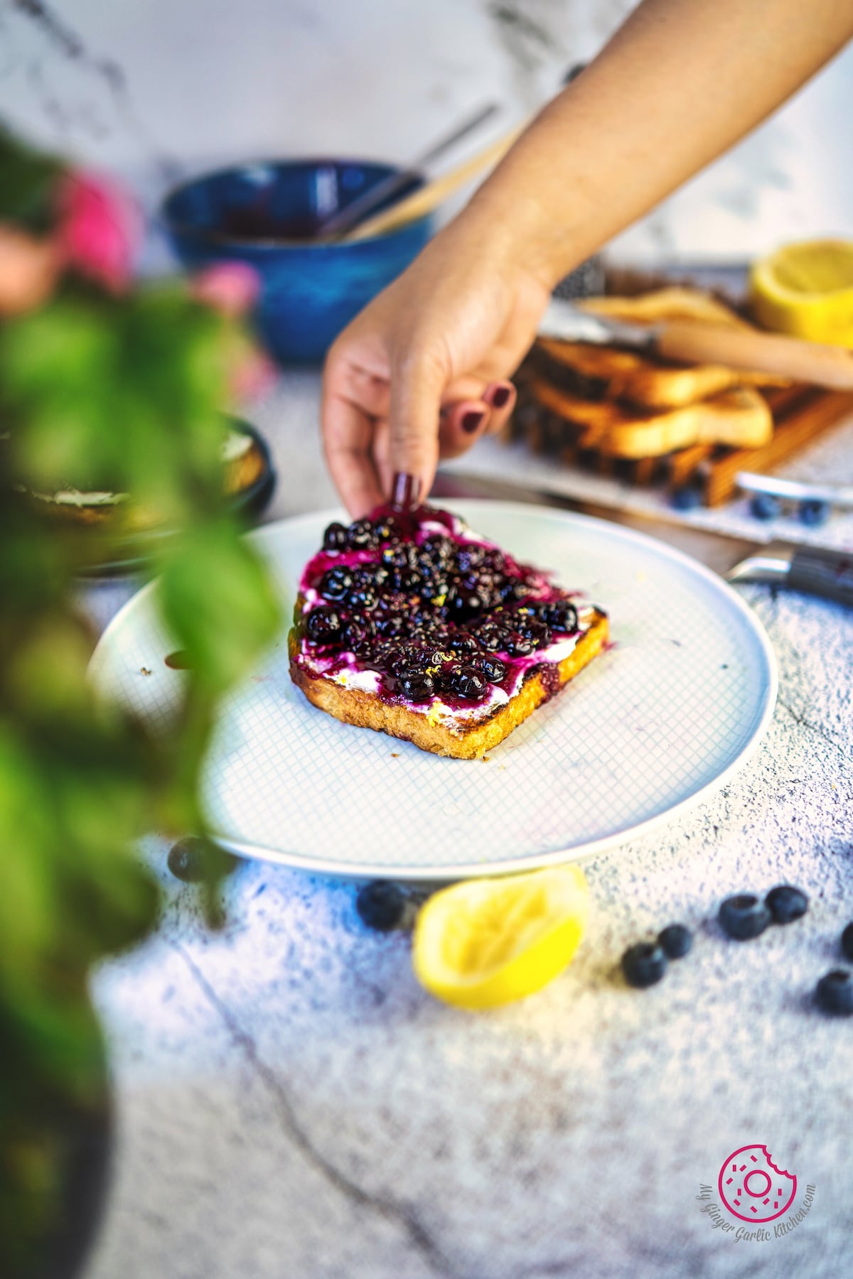 Image of Blueberry Toast