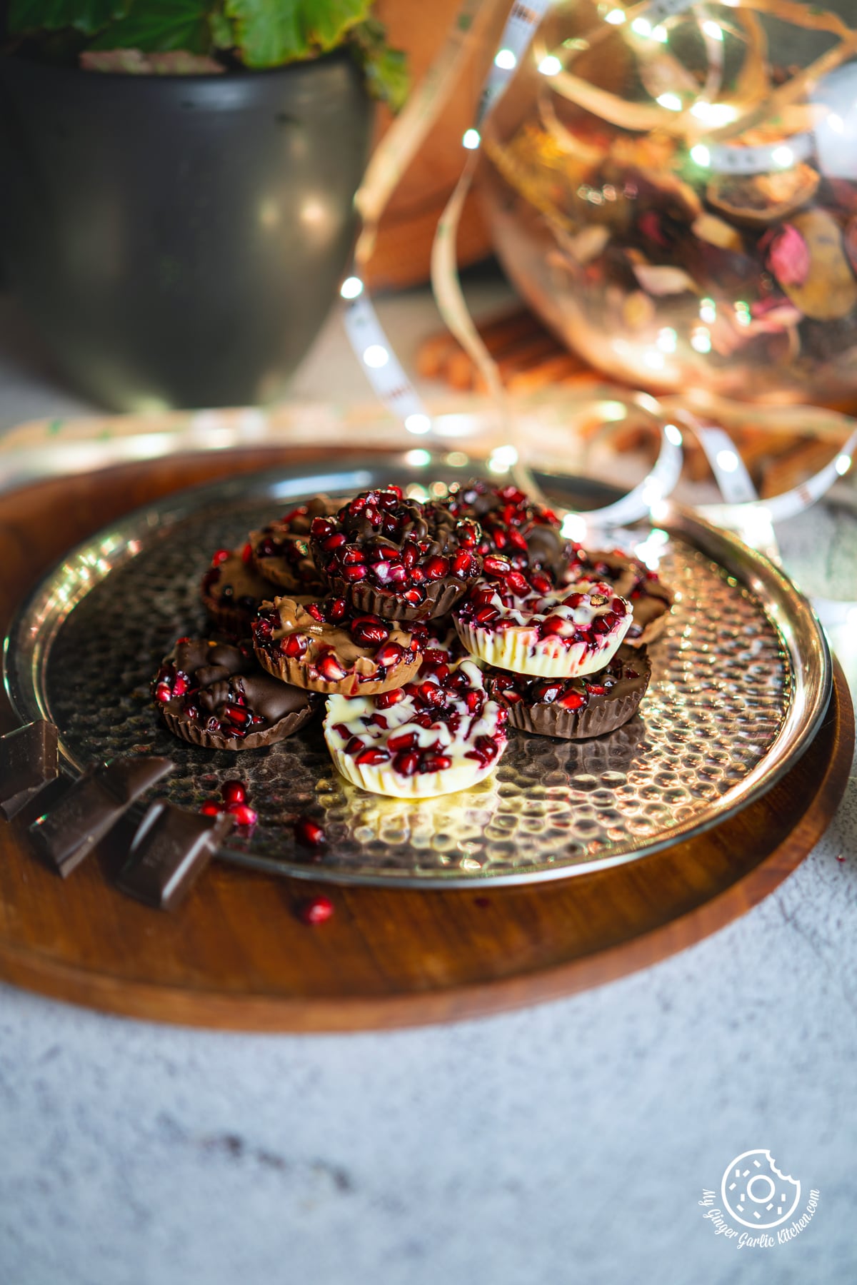 Chocolate Pomegranate Bites