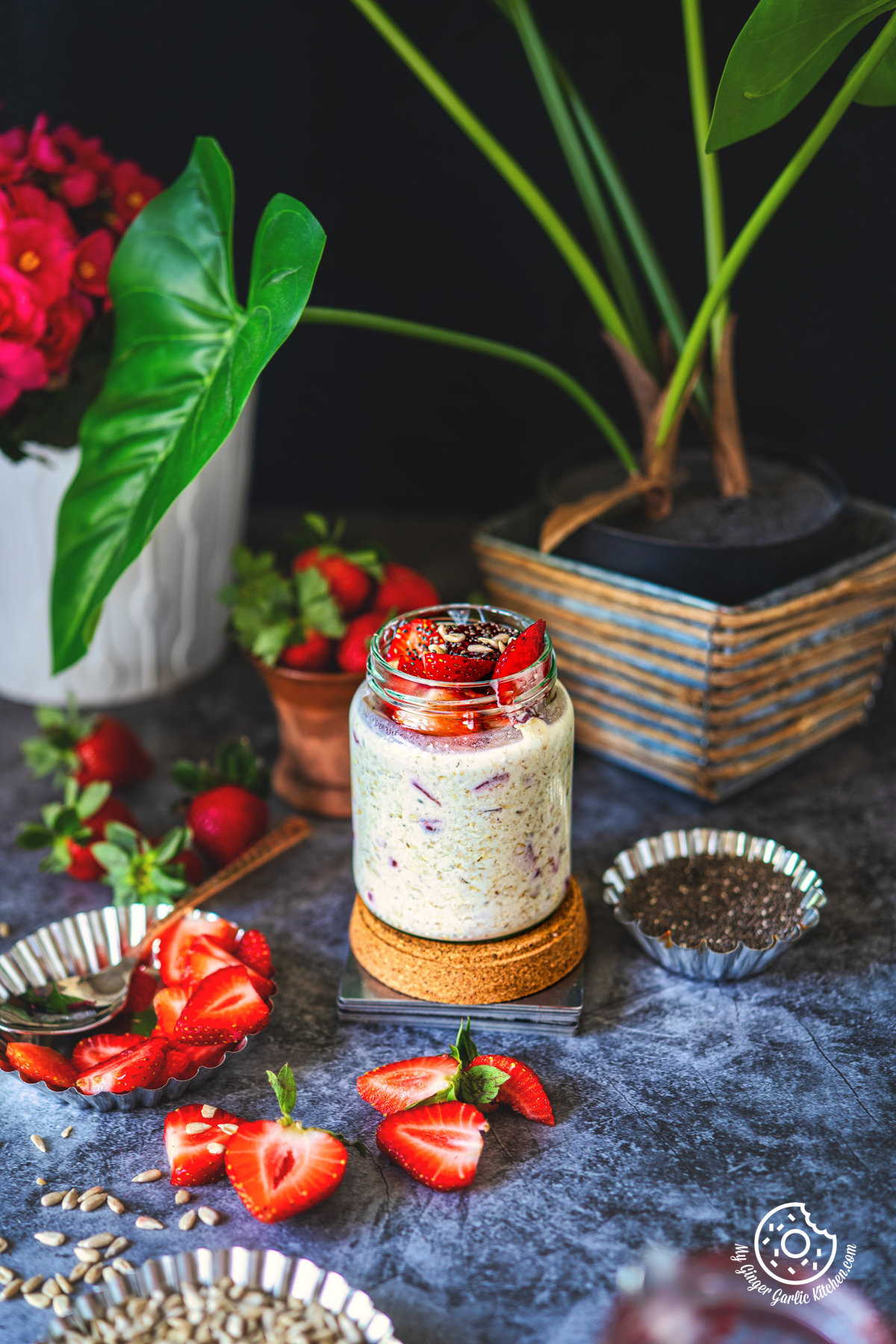 Strawberry Overnight Oats Recipe - Belle of the Kitchen