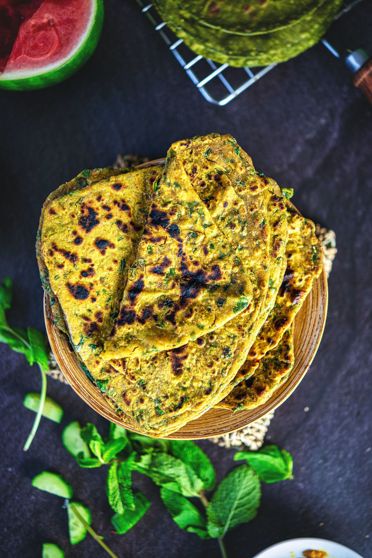 Image of  Palak Paratha Recipe (Spinach Paratha)