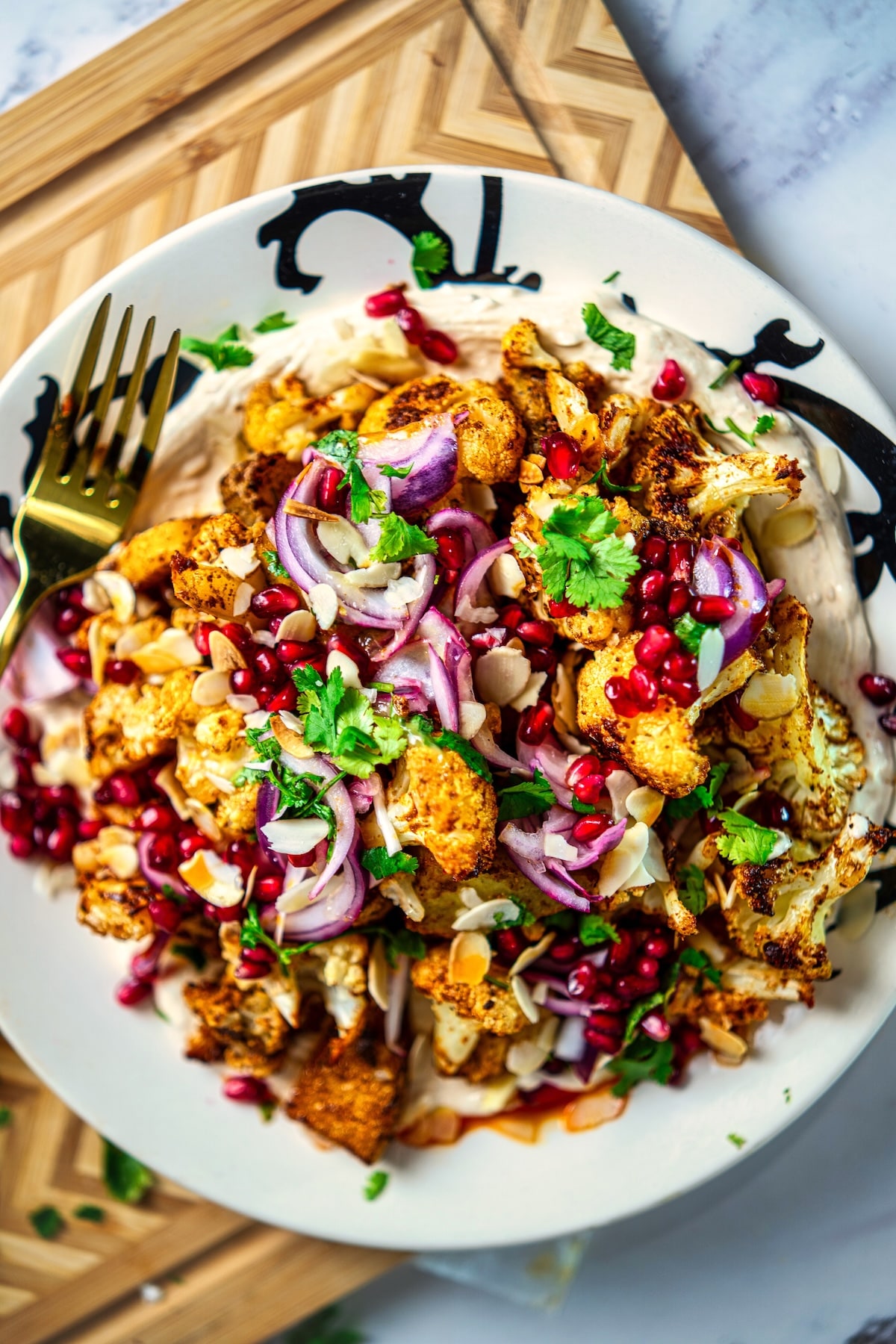 Roasted Cauliflower Tahini Bowl