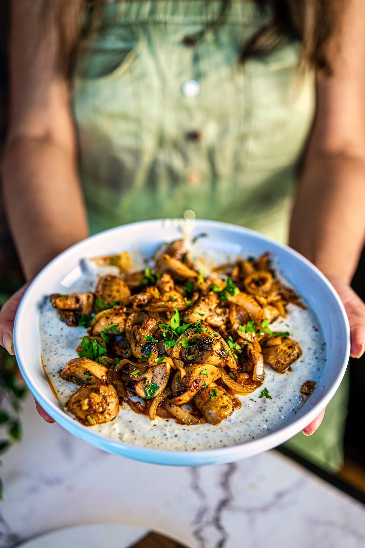 Image of Butter Garlic Mushrooms Recipe