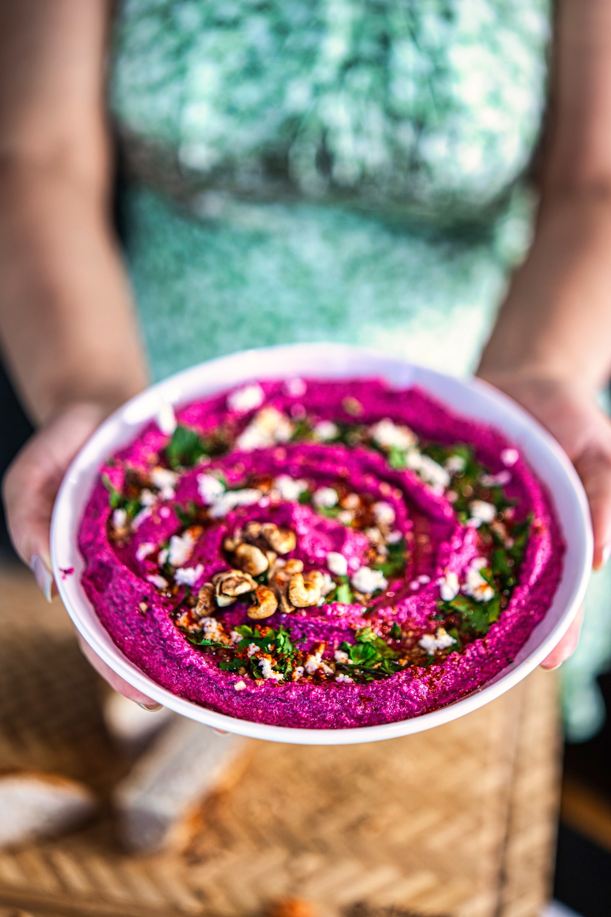 Beetroot Walnut Feta Dip