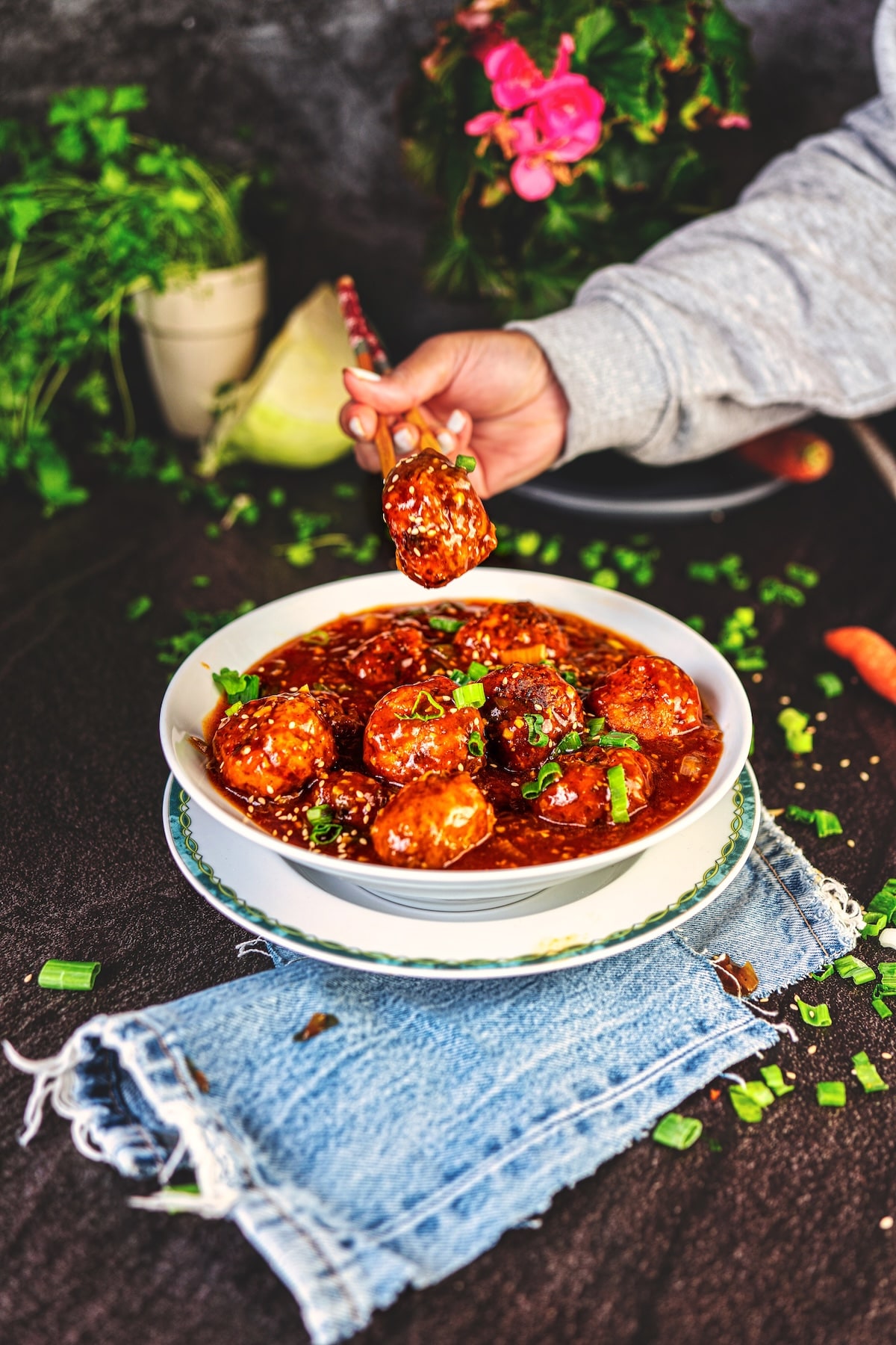 Image of Veg Manchurian Recipe (Crispy Balls in Gravy)