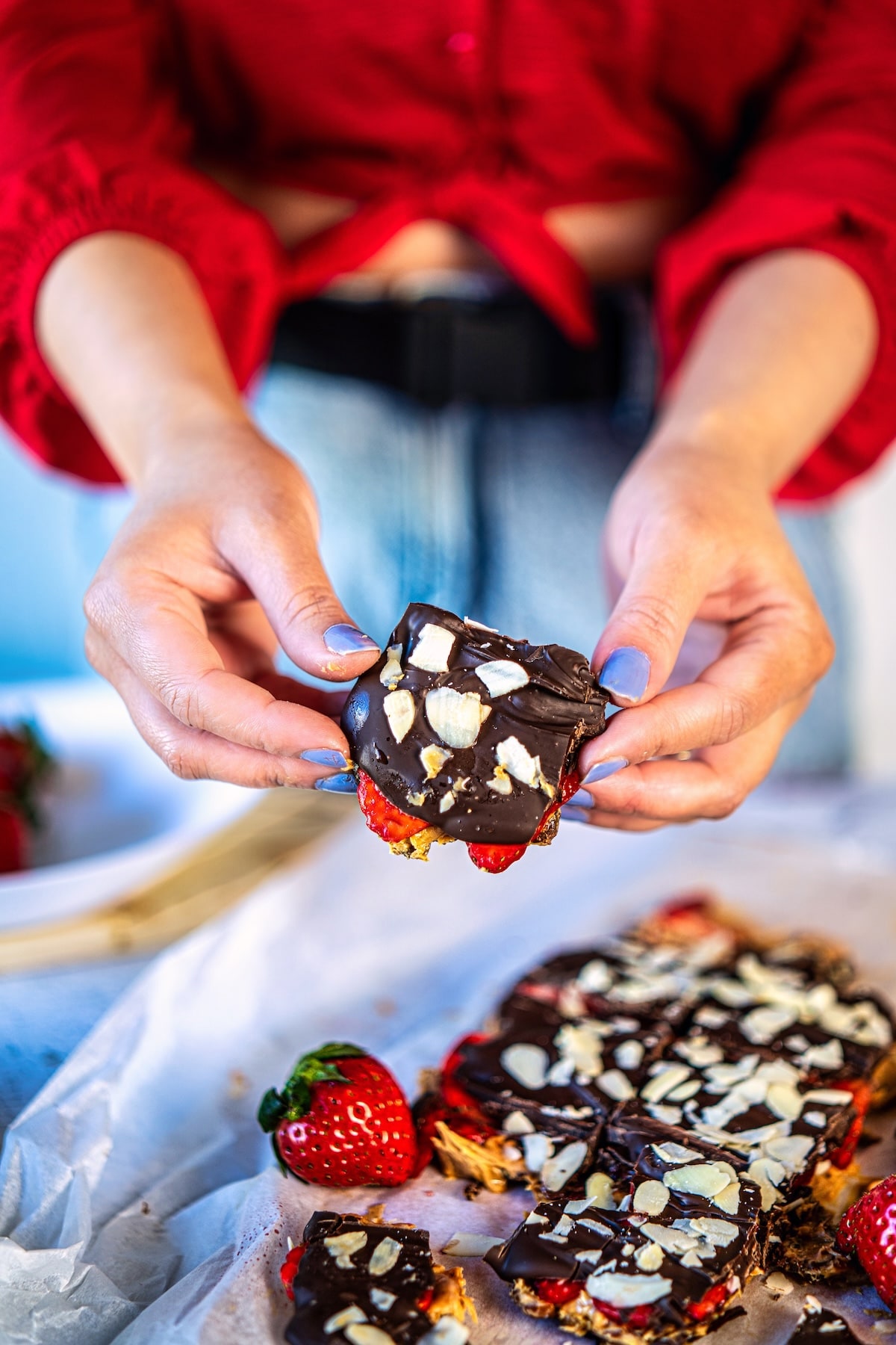 Image of Strawberry Chocolate Date Bark