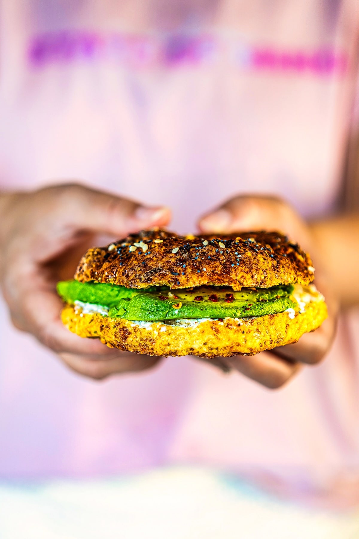 Image of 2 Ingredient Cottage Cheese Bagel