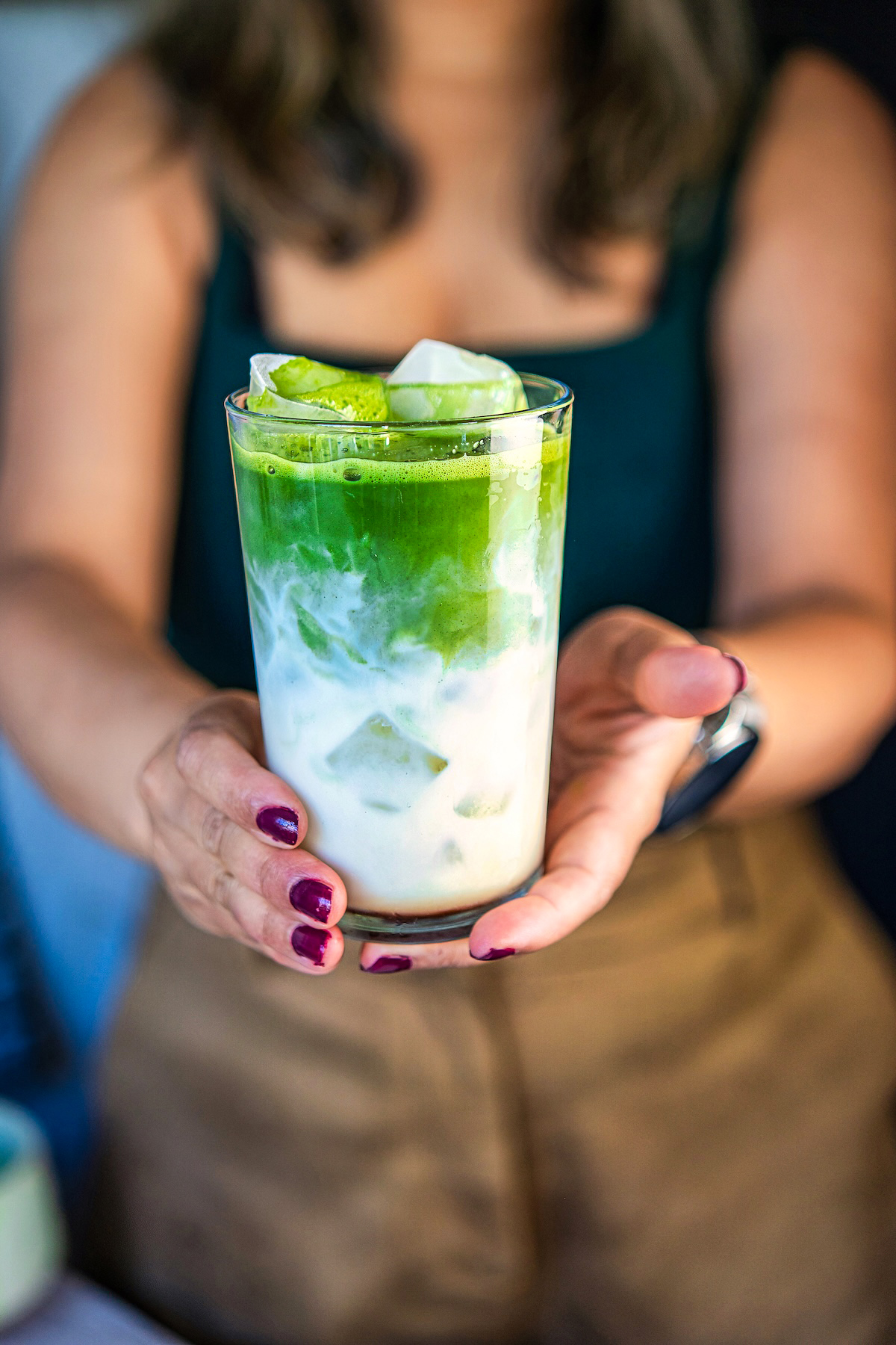 Image of Iced Matcha Latte Recipe: Golden Ratie